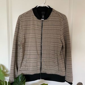 Topman plaid bomber jacket